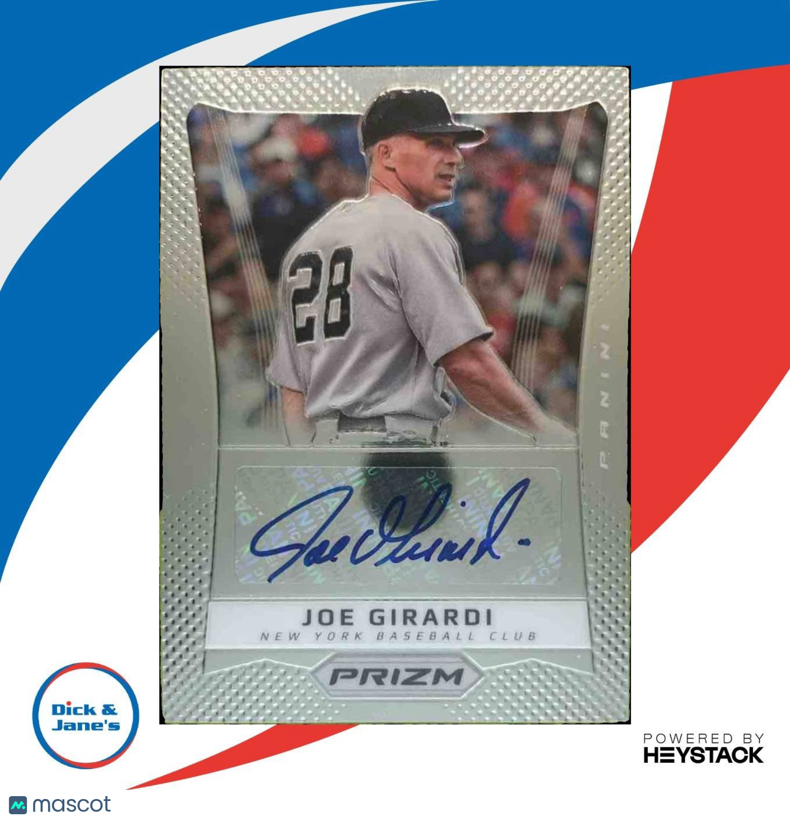 2012 Panini Prizm Joe Girardi Auto #JG New York Yankees - Sports Cards