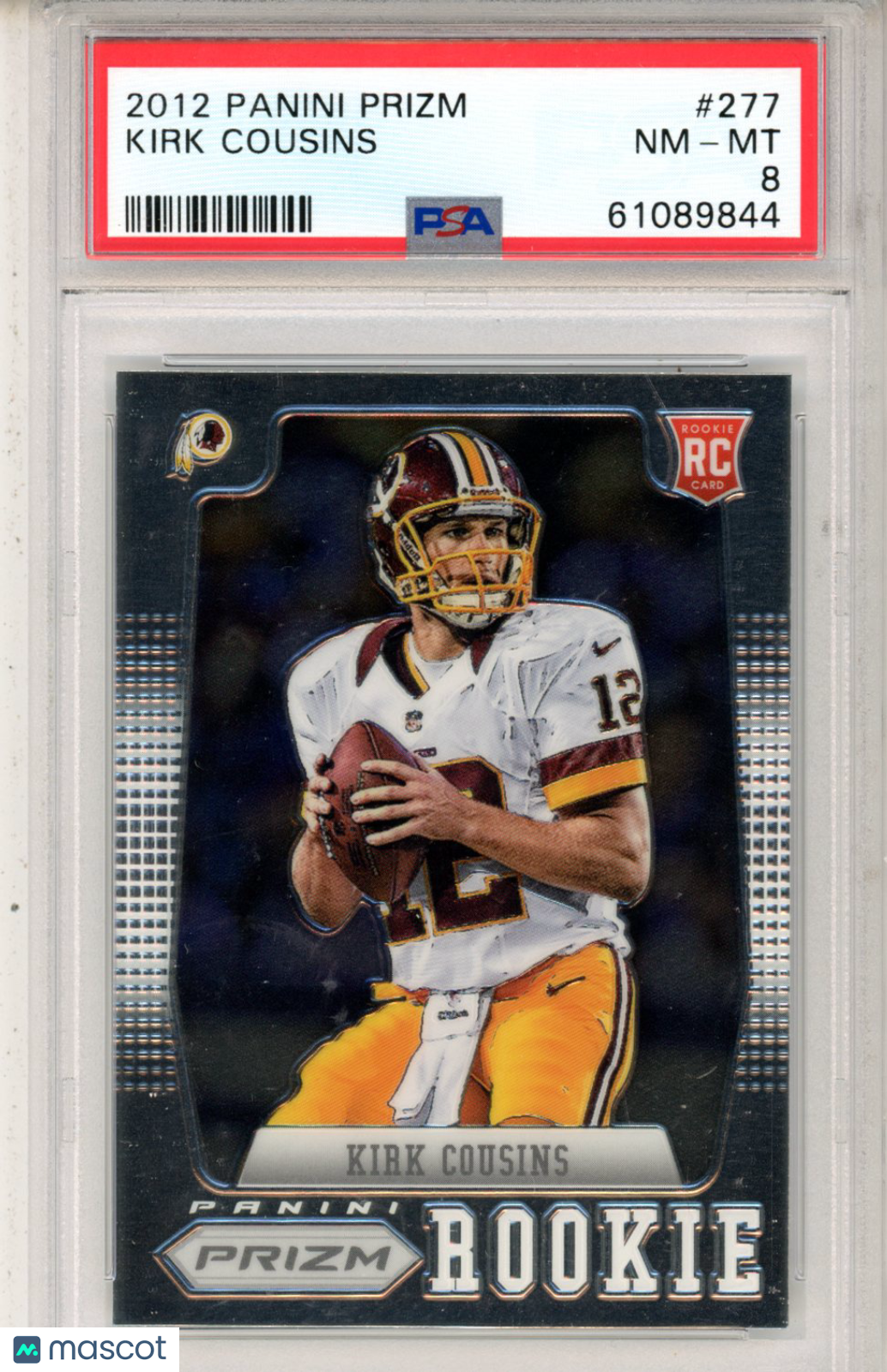 2012 Panini Prizm Kirk Cousins #277 PSA 8 - Graded Sports Cards