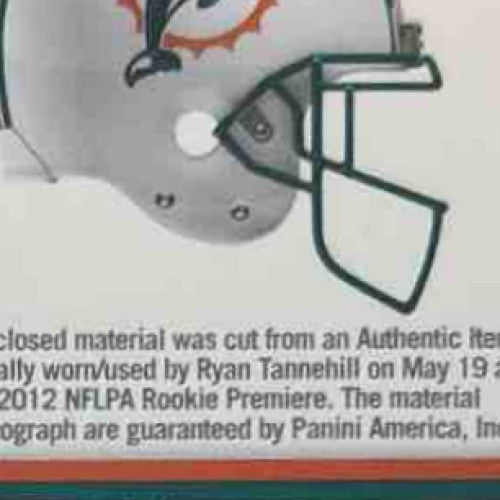 2012 Panini Rookies & Stars Ryan Tannehill /499 #220 RC Auto Patch Dolphins - Sports Cards