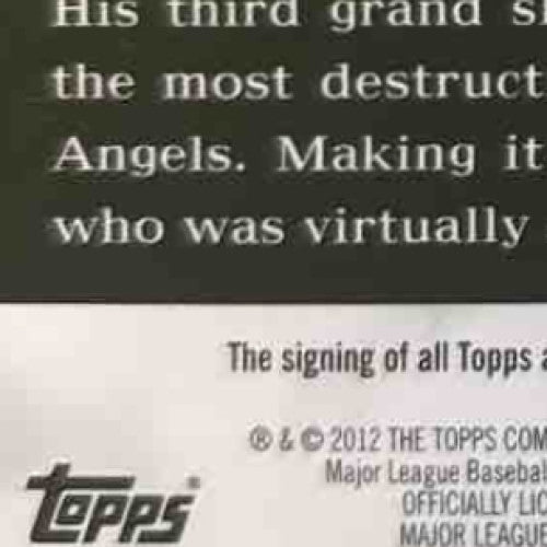 2012 Topps Adam Lind Golden Moments Auto #GMA-AL Toronto Blue Jays - Sports Cards