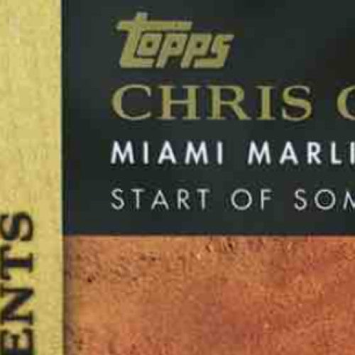 2012 Topps Chris Coghlan Golden Moments Auto #GMA-CC Miami Marlins - Sports Cards