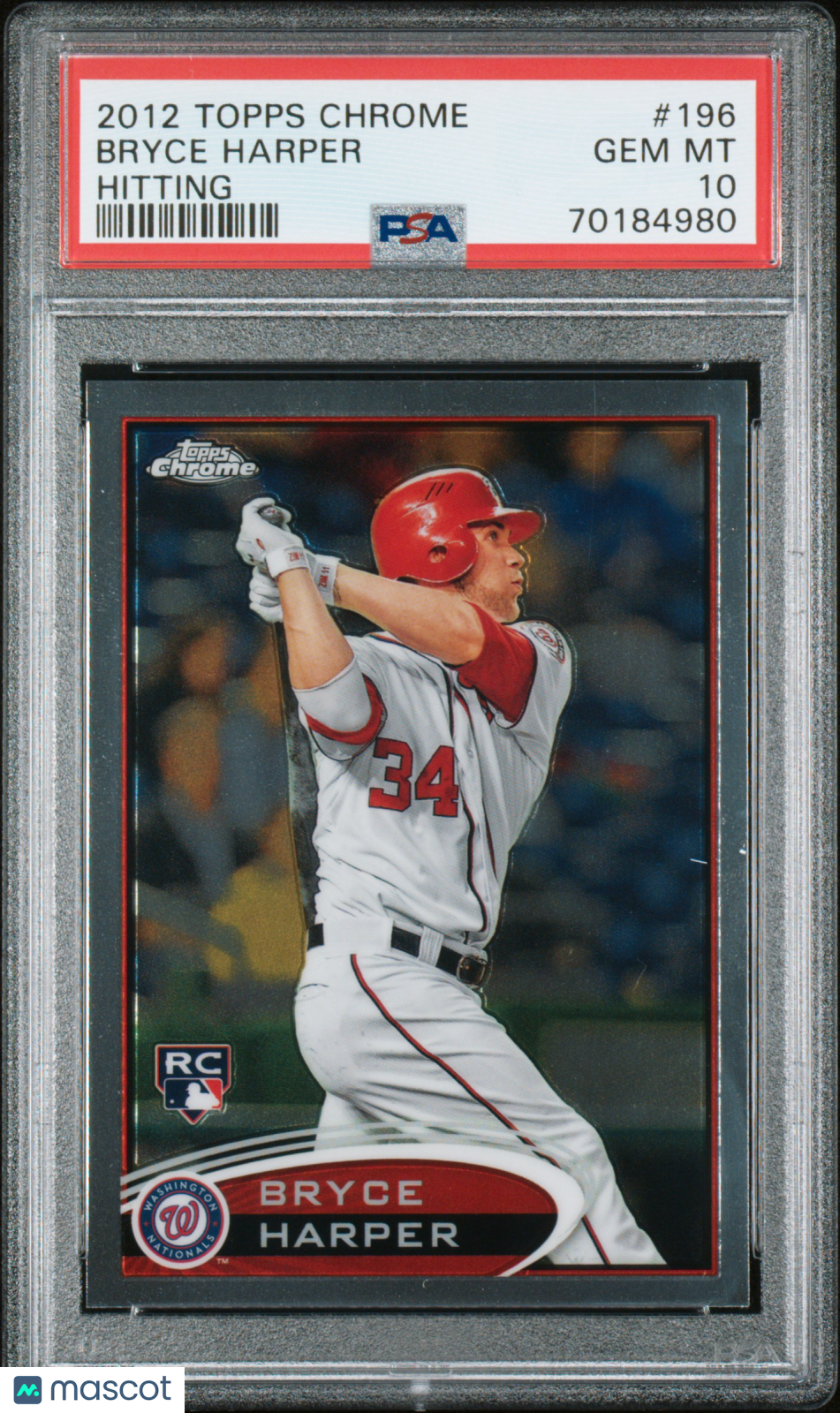 2012 Topps Chrome Bryce Harper #196 PSA 10 - Graded Sports Cards