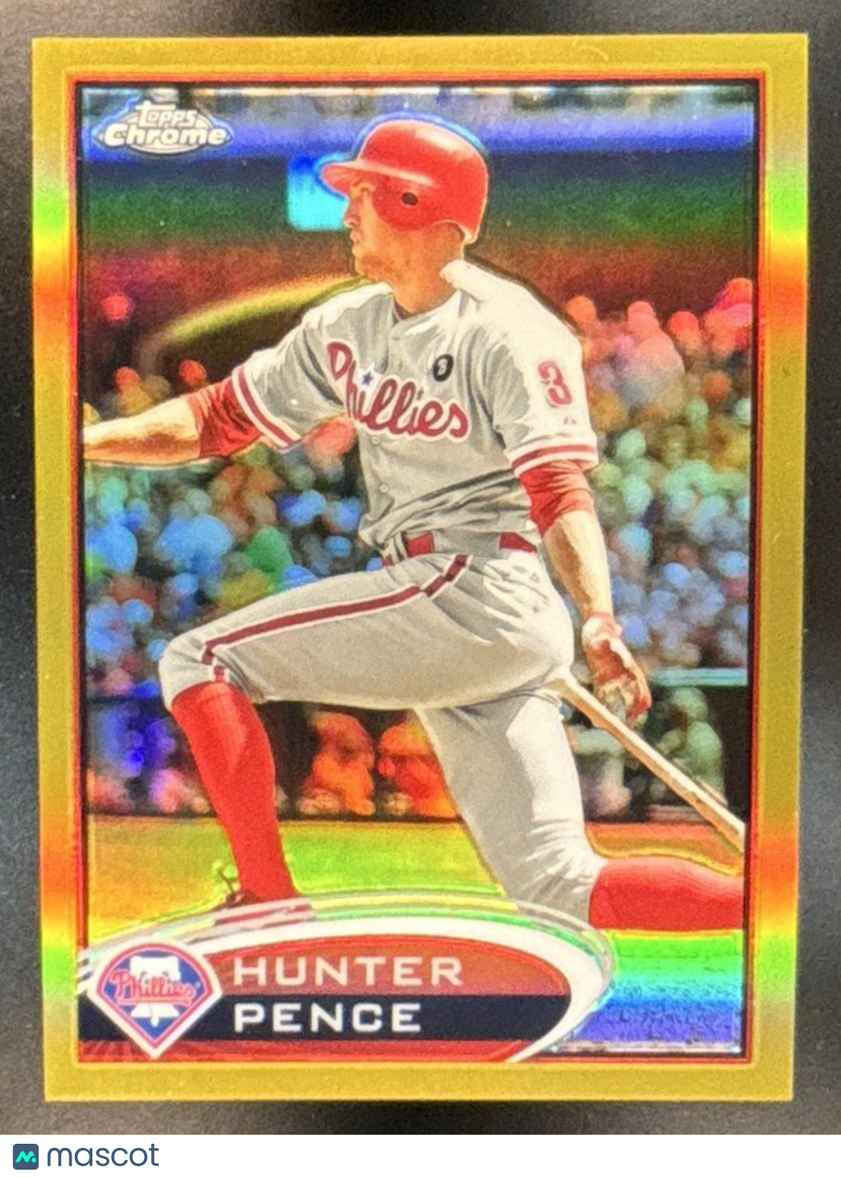 2012 Topps Chrome Hunter Pence Gold Refractor /50 #82 Philadelphia Phillies - Sports Cards