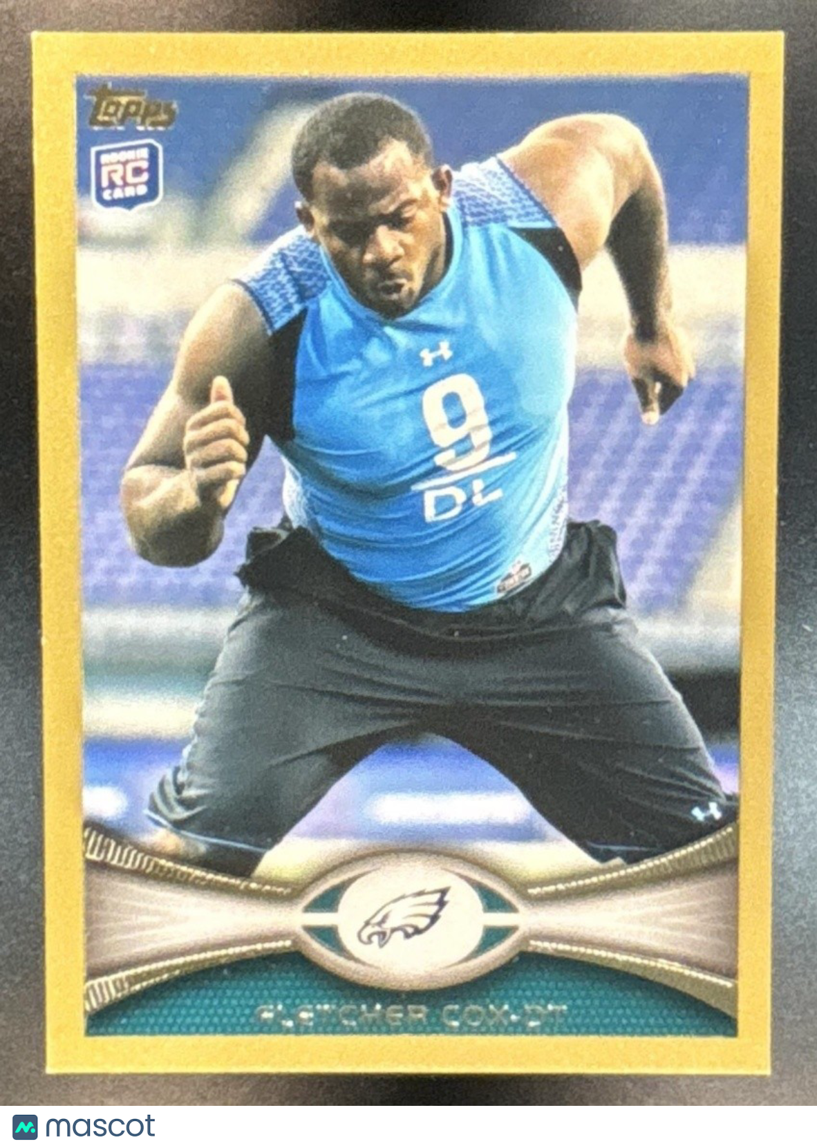 2012 Topps Fletcher Cox Gold /2012 #79 RC Philadelphia Eagles - Sports Cards