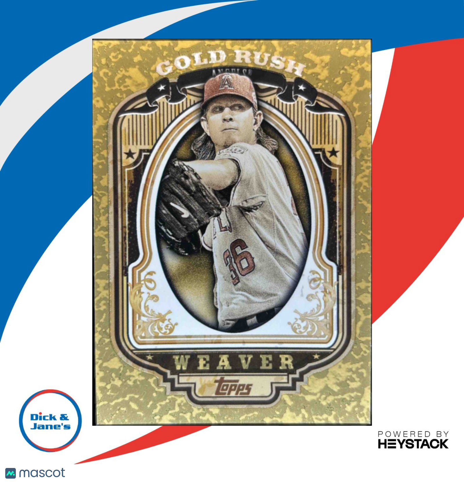 2012 Topps Jered Weaver Gold Rush Wrapper Redemption #27 Los Angeles Angels - Sports Cards