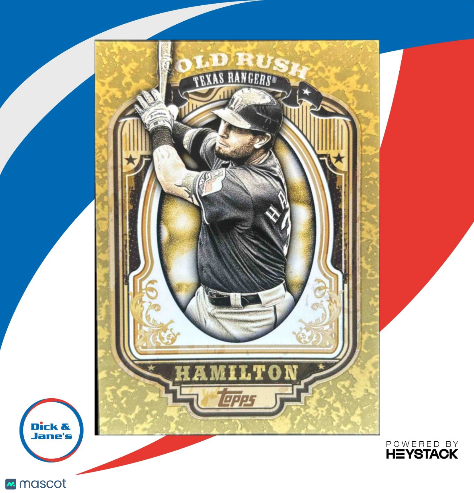 2012 Topps Josh Hamilton Gold Rush Wrapper Redemption #33 Texas Rangers - Sports Cards