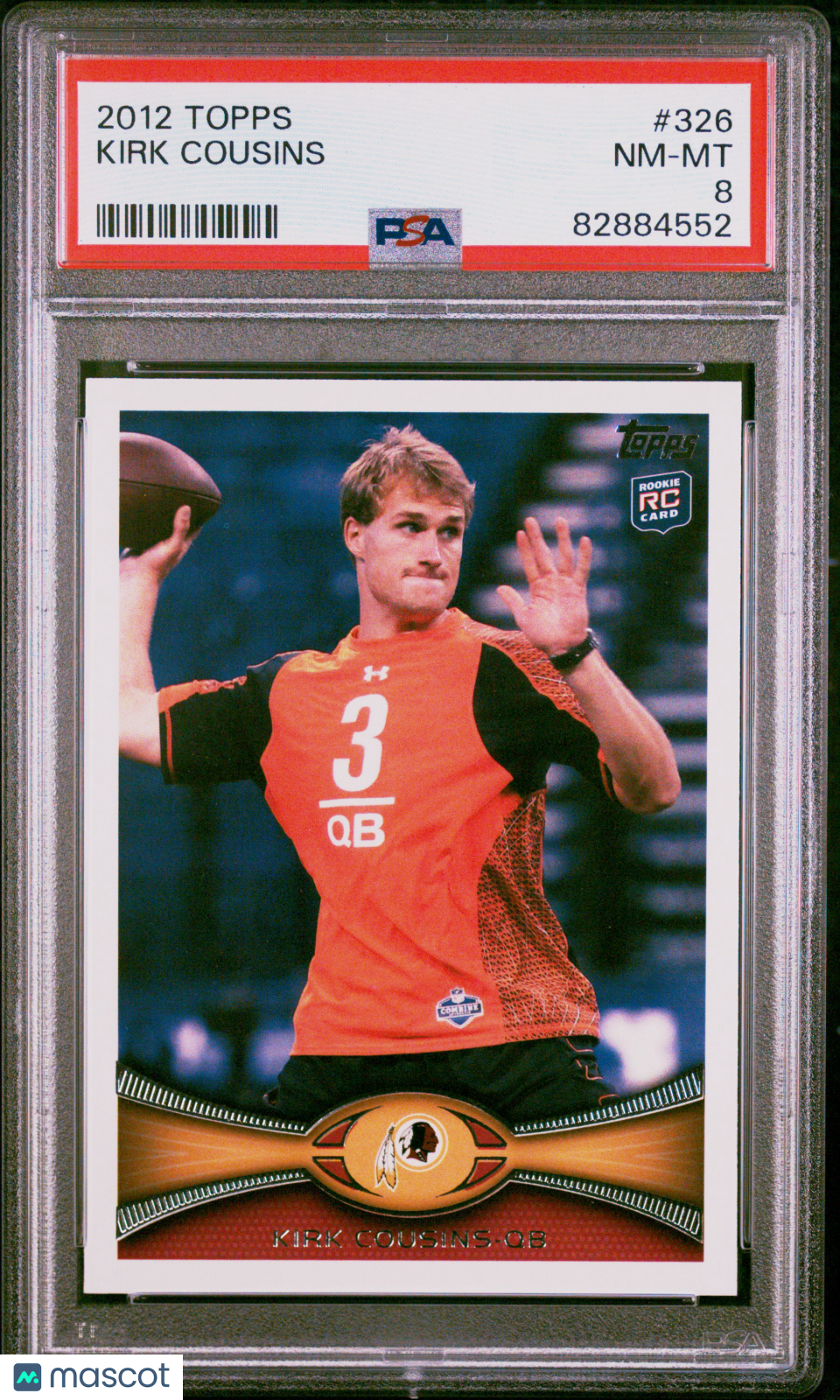 2012 Topps Kirk Cousins #326 PSA 8 - Graded Sports Cards