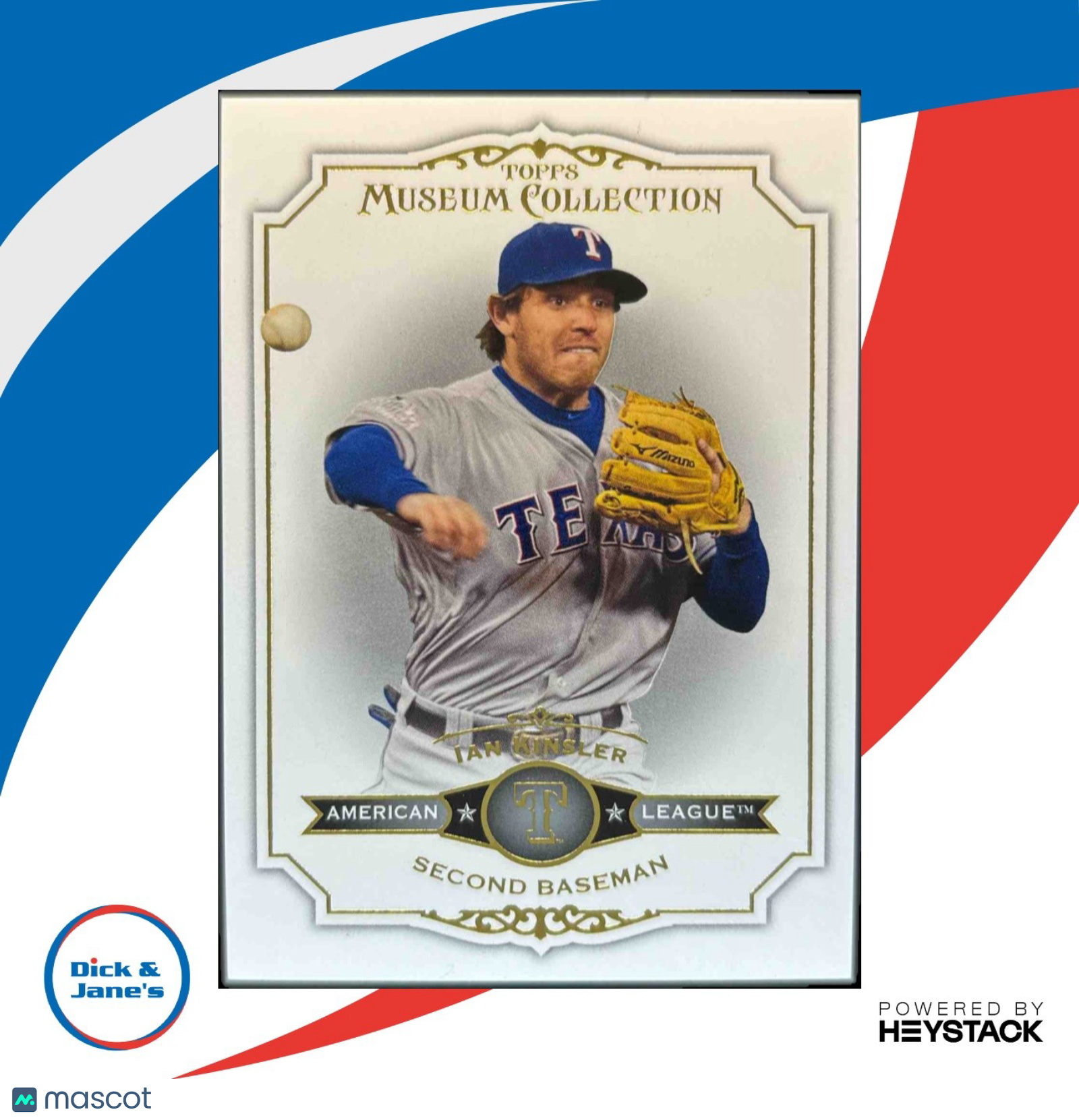 2012 Topps Museum Collection Ian Kinsler #61 Texas Rangers - Sports Cards