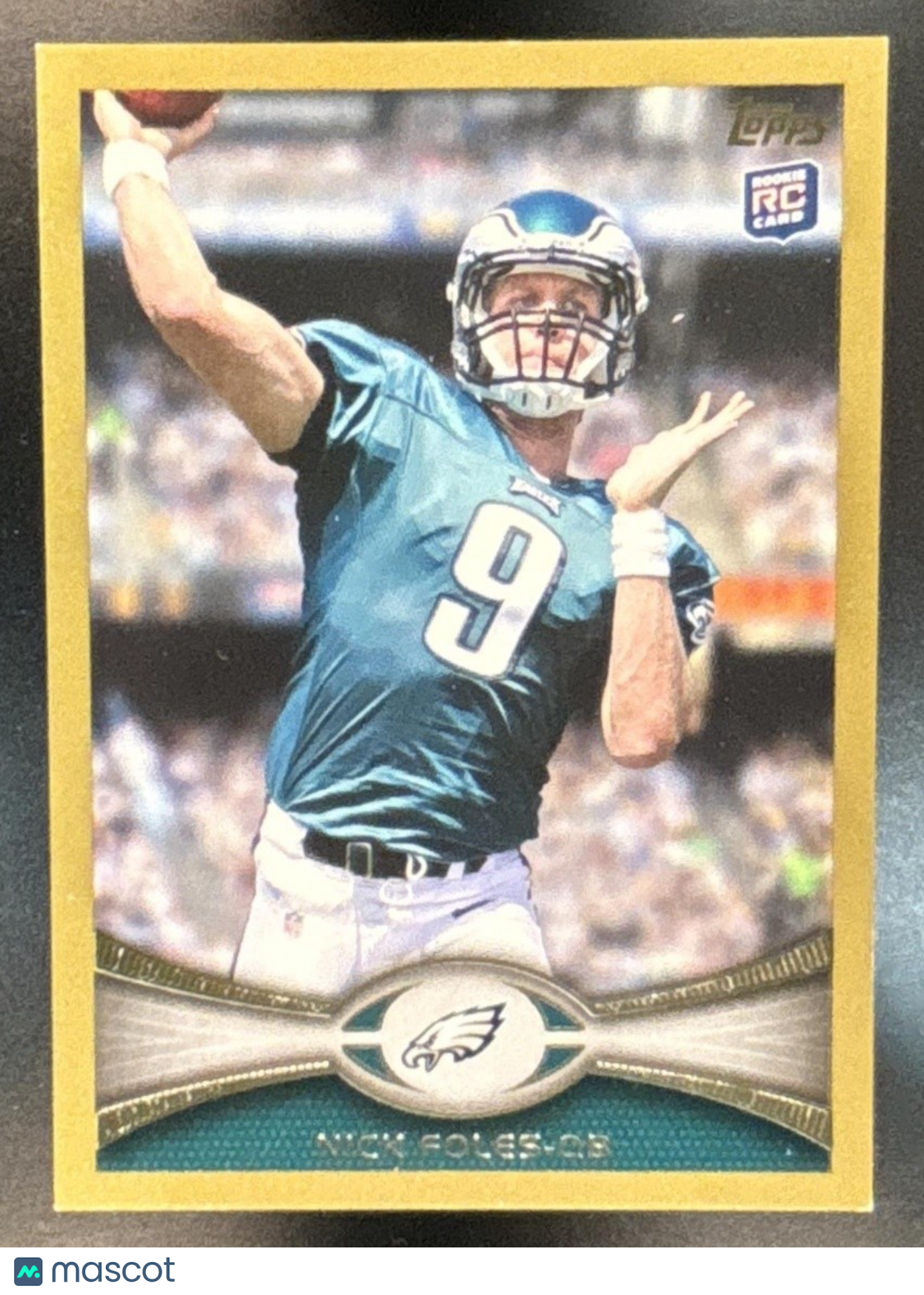 2012 Topps Nick Foles Gold 0443/2012 #186 RC Philadelphia Eagles - Sports Cards