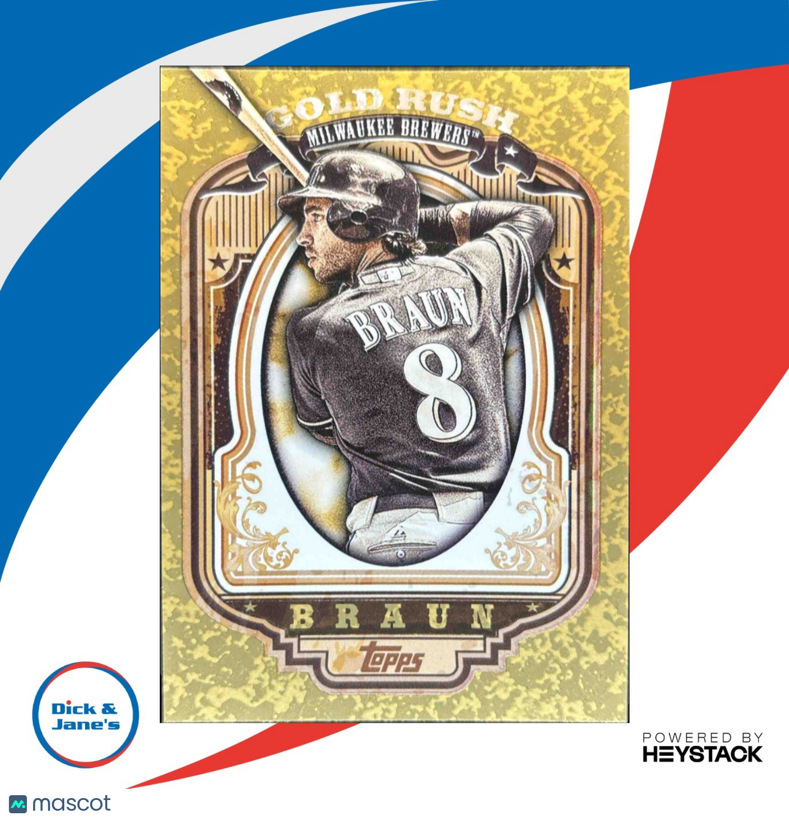 2012 Topps Ryan Braun Gold Rush Wrapper Redemption #40 Milwaukee Brewers - Sports Cards
