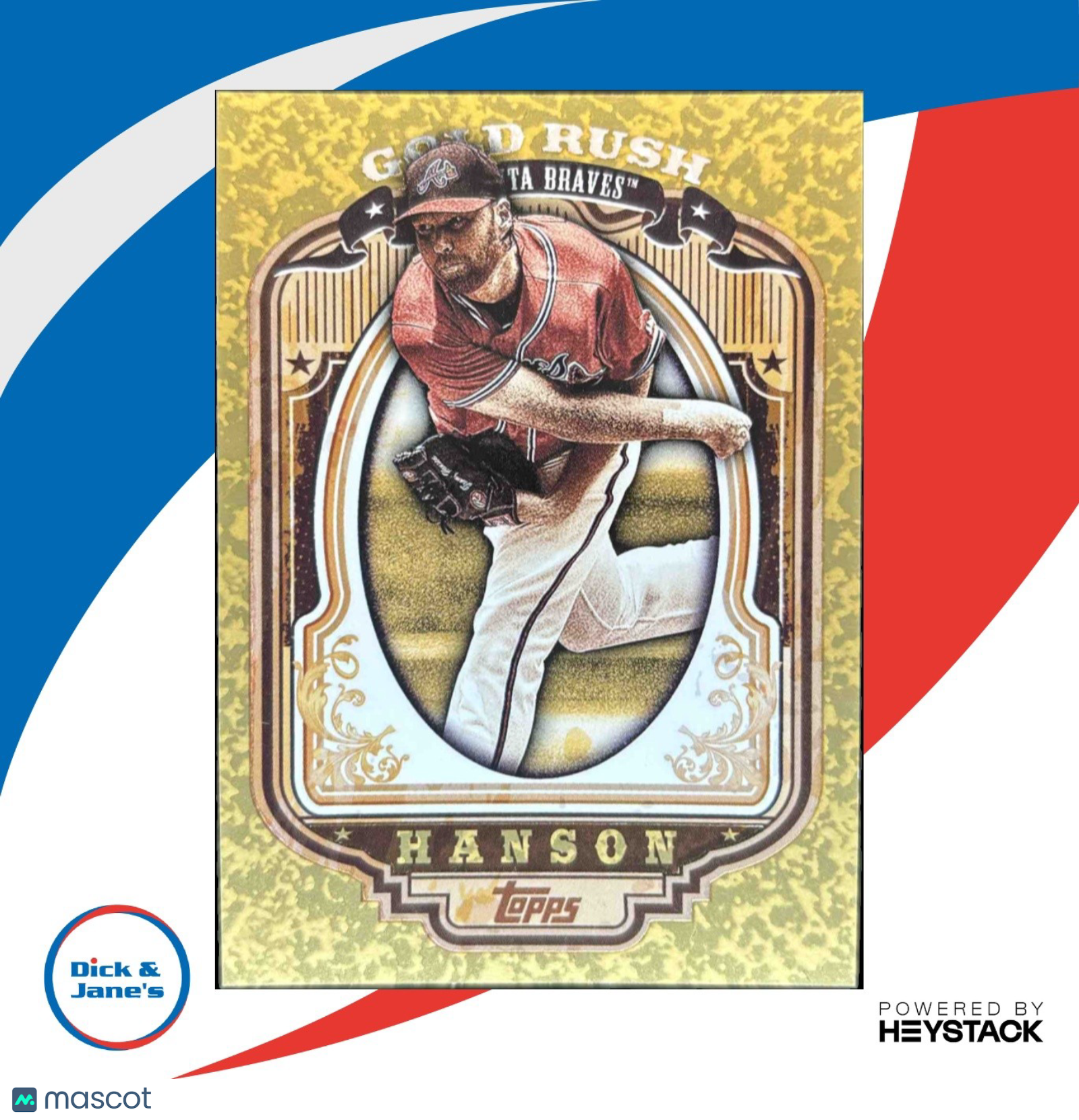 2012 Topps Tommy Hanson Gold Rush Wrapper Redemption #32 Atlanta Braves - Sports Cards