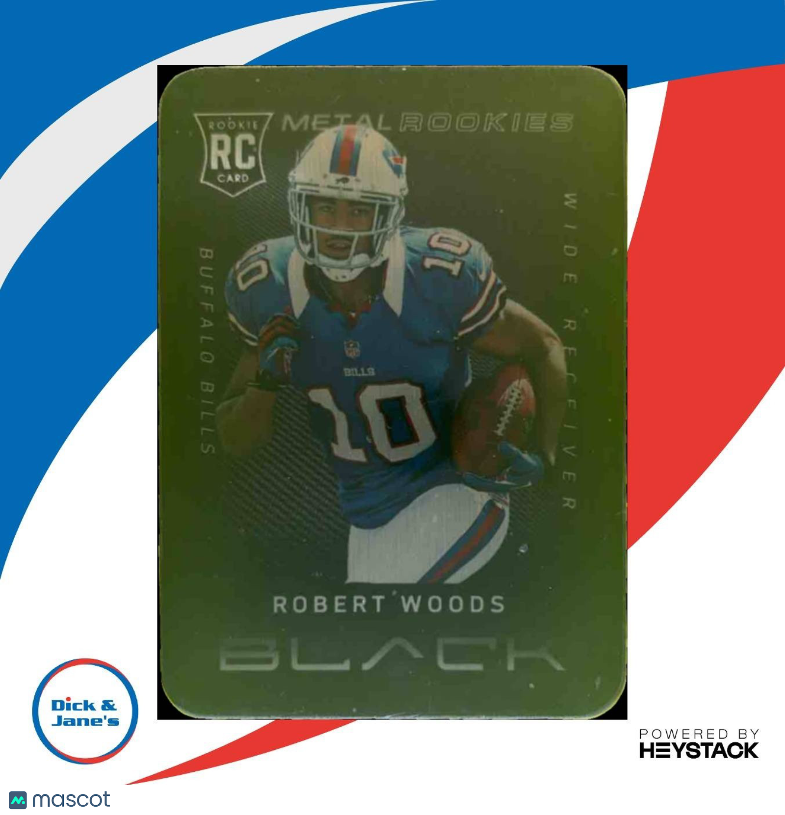 2013 Panini Black Robert Woods Metal Rookies #31 RC Buffalo Bills - Sports Cards