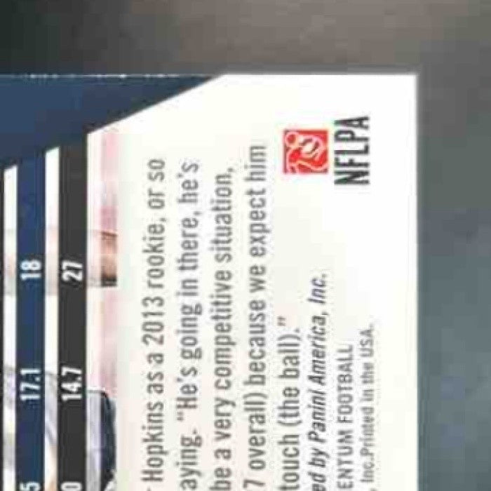 2013 Panini Momentum DeAndre Hopkins Signatures Gold /49 RC Auto Houston Texans - Sports Cards