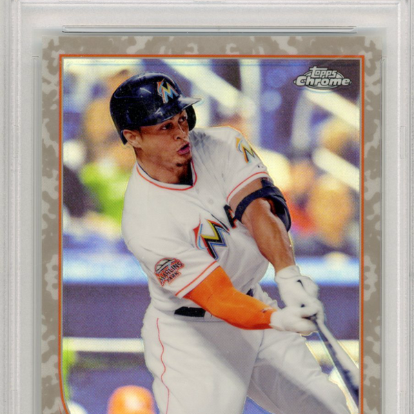 2013 Topps Chrome Giancarlo Stanton Camo Refractor