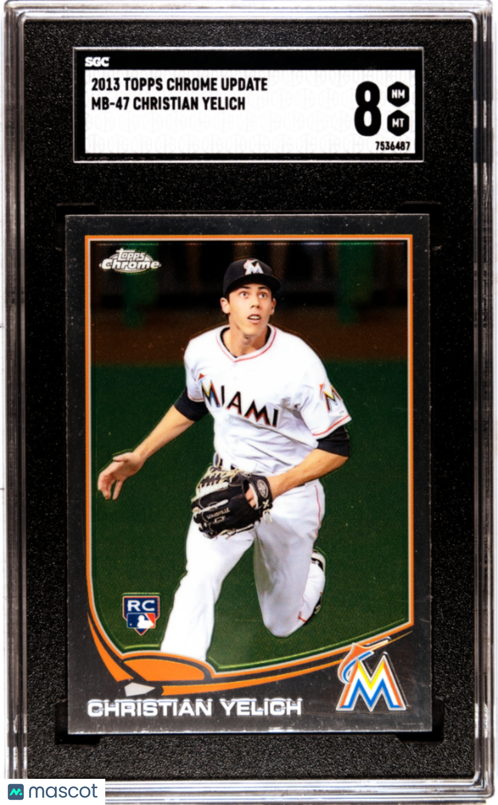 2013 Topps Chrome Update Christian Yelich #MB-47 SGC 8 - Graded Sports Cards