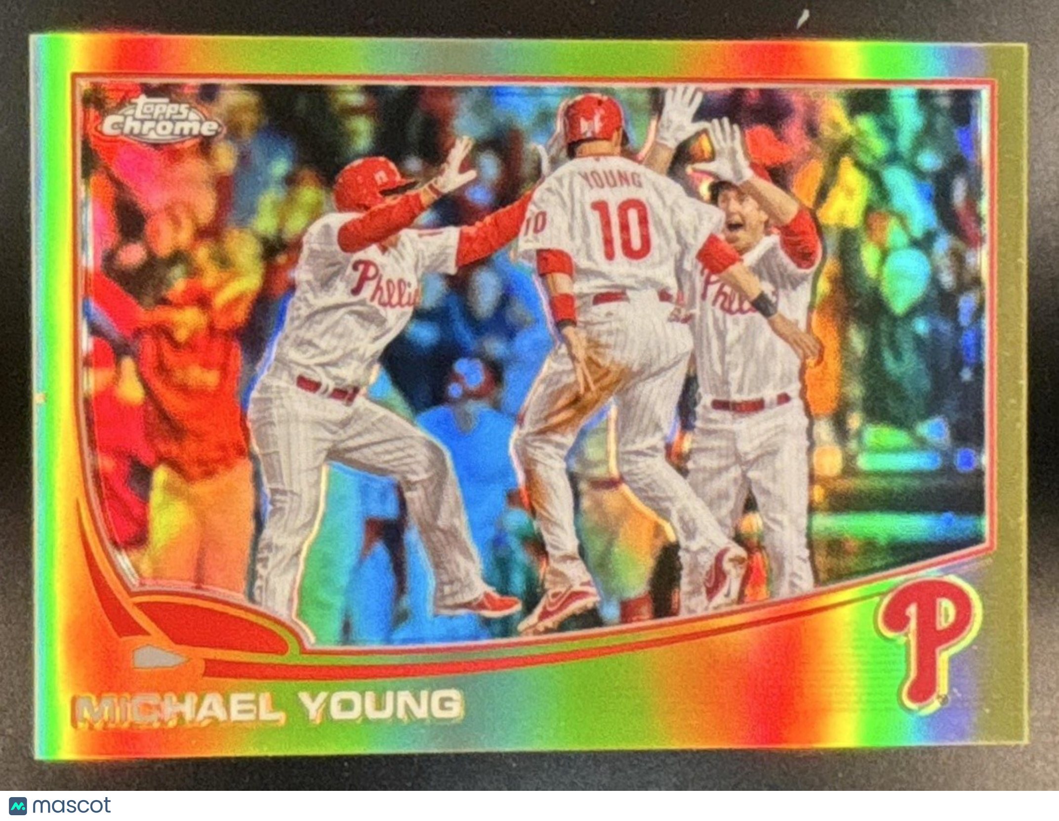 2013 Topps Chrome Update Michael Young Gold Refractor /250 #MB-25 Phillies - Sports Cards