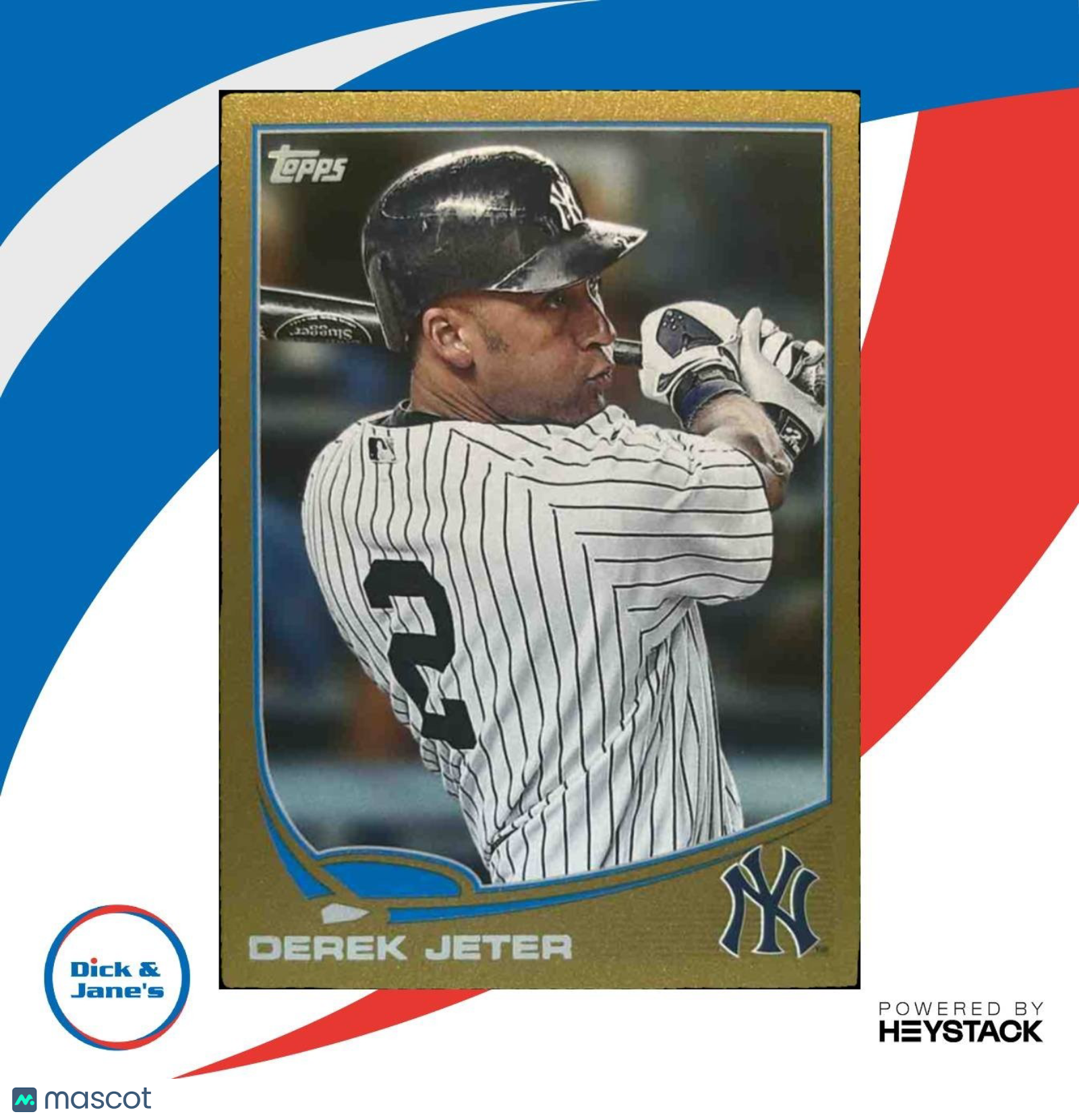 2013 Topps Derek Jeter Gold 647/2013 #2 New York Yankees - Sports Cards