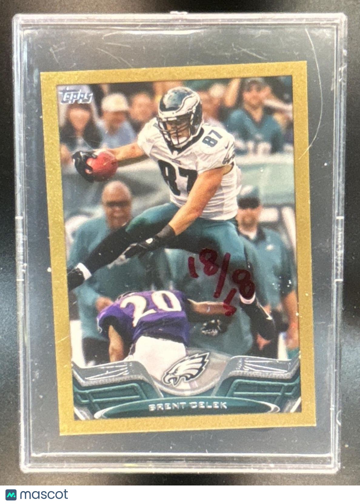 2013 Topps Mini Brent Celek Gold /58 #186 Philadelphia Eagles - Sports Cards