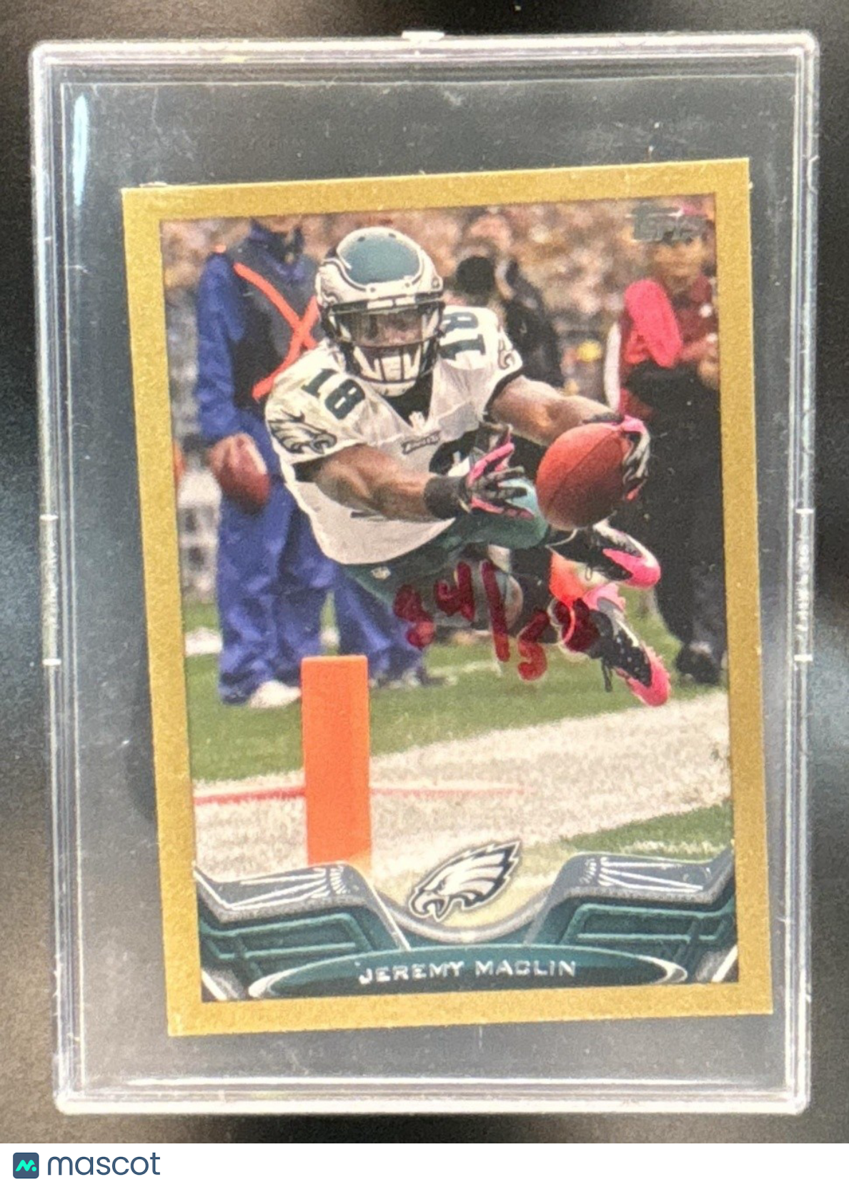 2013 Topps Mini Jeremy Maclin Gold 34/58 #345 Philadelphia Eagles - Sports Cards