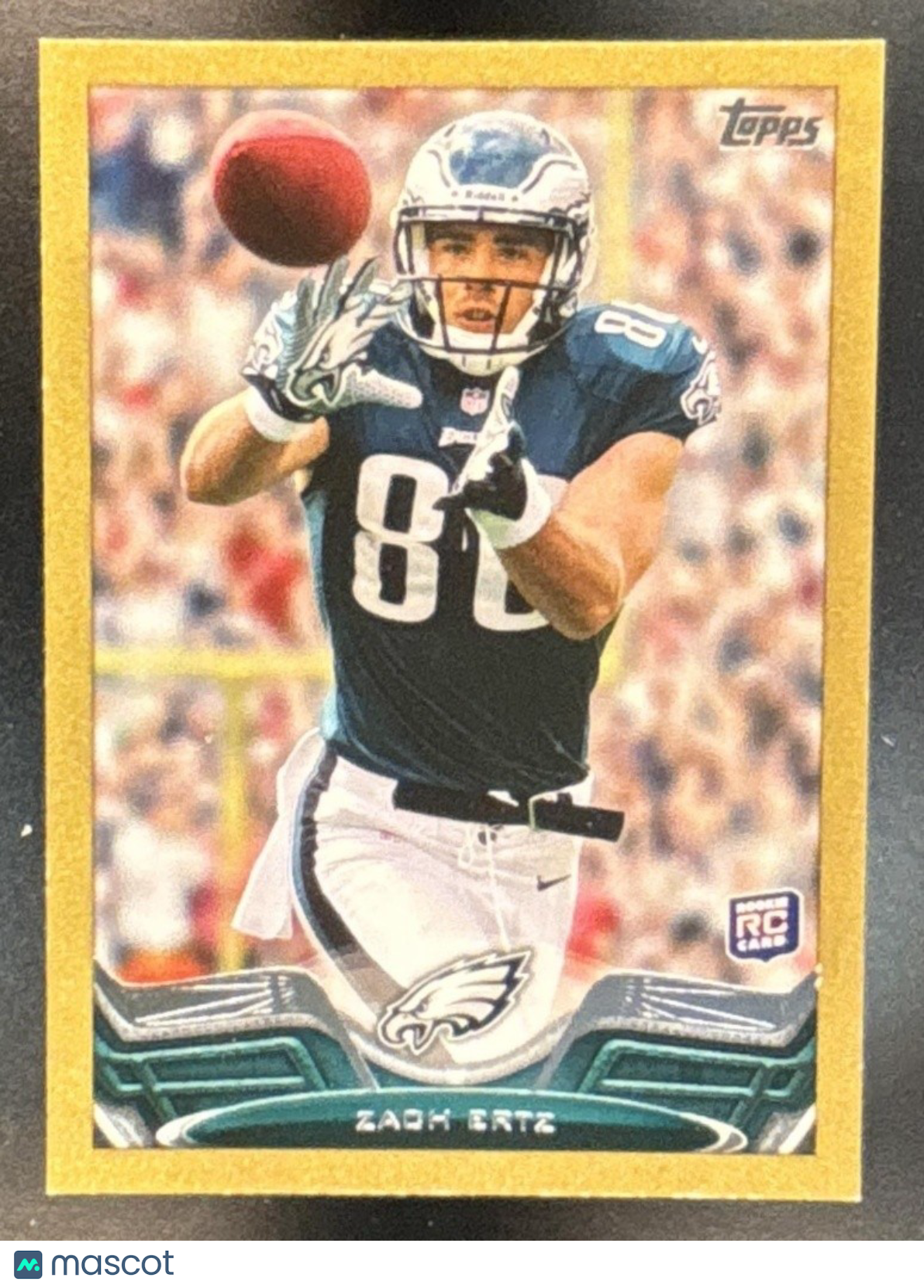 2013 Topps Mini Zach Ertz Gold /58 #384 RC Philadelphia Eagles - Sports Cards