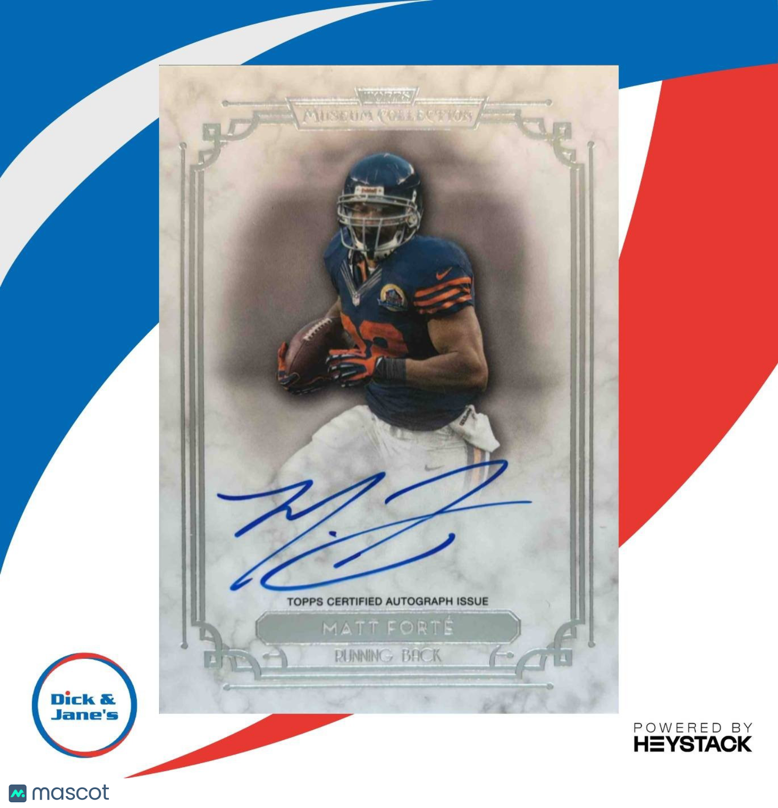 2013 Topps Museum Collection Matt Forte Signature Series /55 Bears - Sports Cards