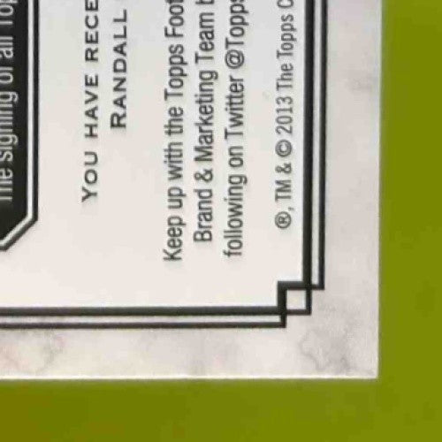 2013 Topps Museum Collection Randall Cobb AUTO Swatches Dual Gold /25 Packers - Sports Cards