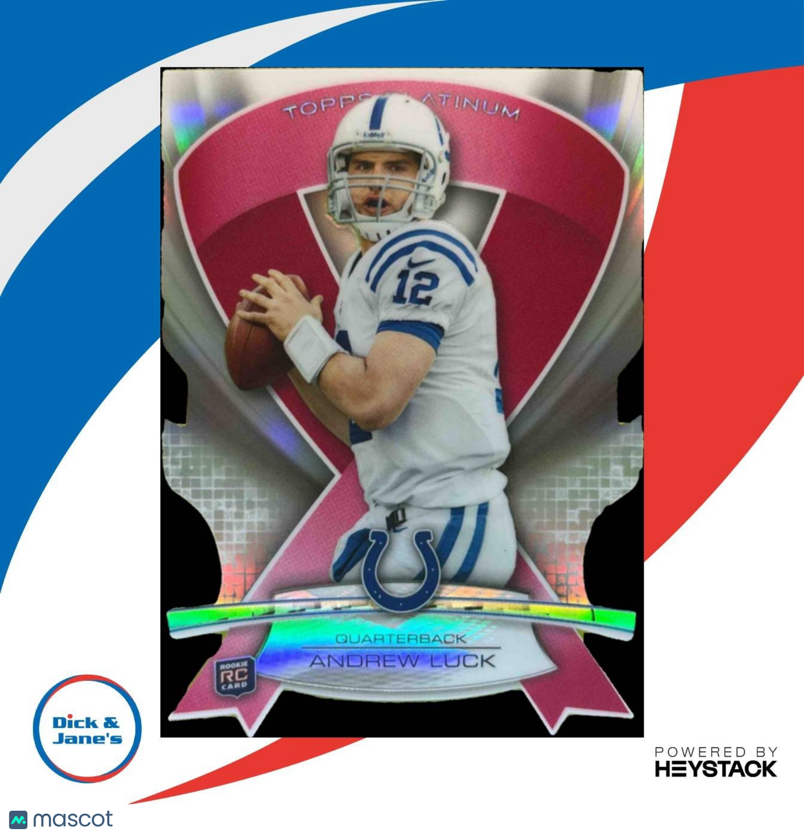 2013 Topps Platinum Andrew Luck Pink Die Cut #ABMDC-AL Indianapolis Colts - Sports Cards