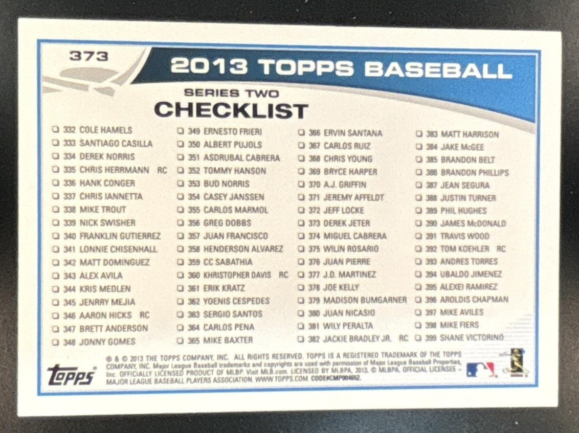 2013 Topps Yoenis Cespedes Emerald Foil #362 All-Star Oakland Athletics - Sports Cards