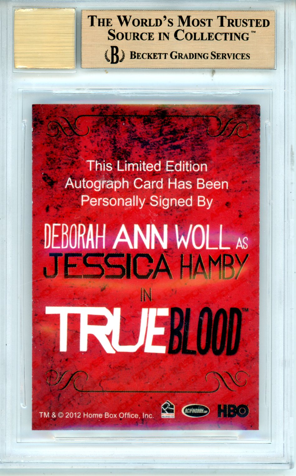 2013 True Blood Archives Autographs Deborah Ann Woll #8 BGS 9.5 GEM MINT Auto 10 - Graded Non-Sports Cards
