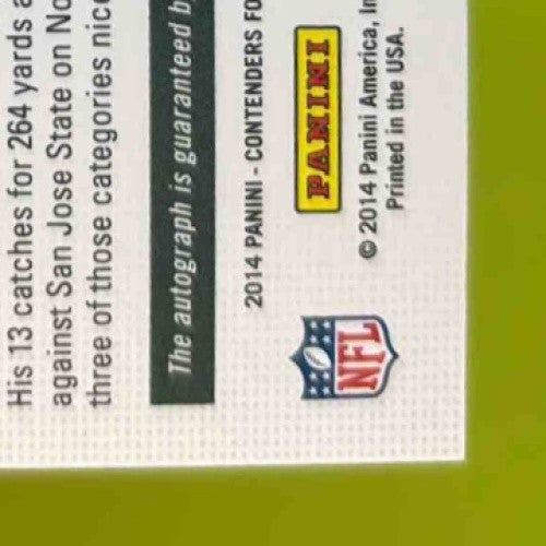 2014 Contenders Rookie of the Year Davante Adams Auto #RDA-DV Green Bay Packers - Sports Cards