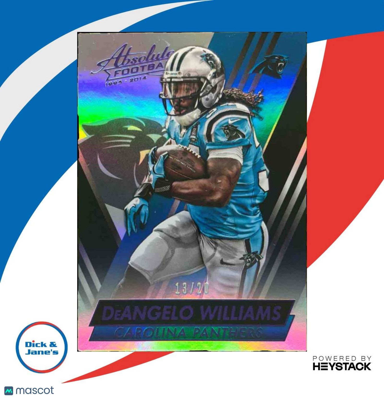 2014 Panini Absolute DeAngelo Williams Spectrum Purple /20 #79 Carolina Panthers - Sports Cards