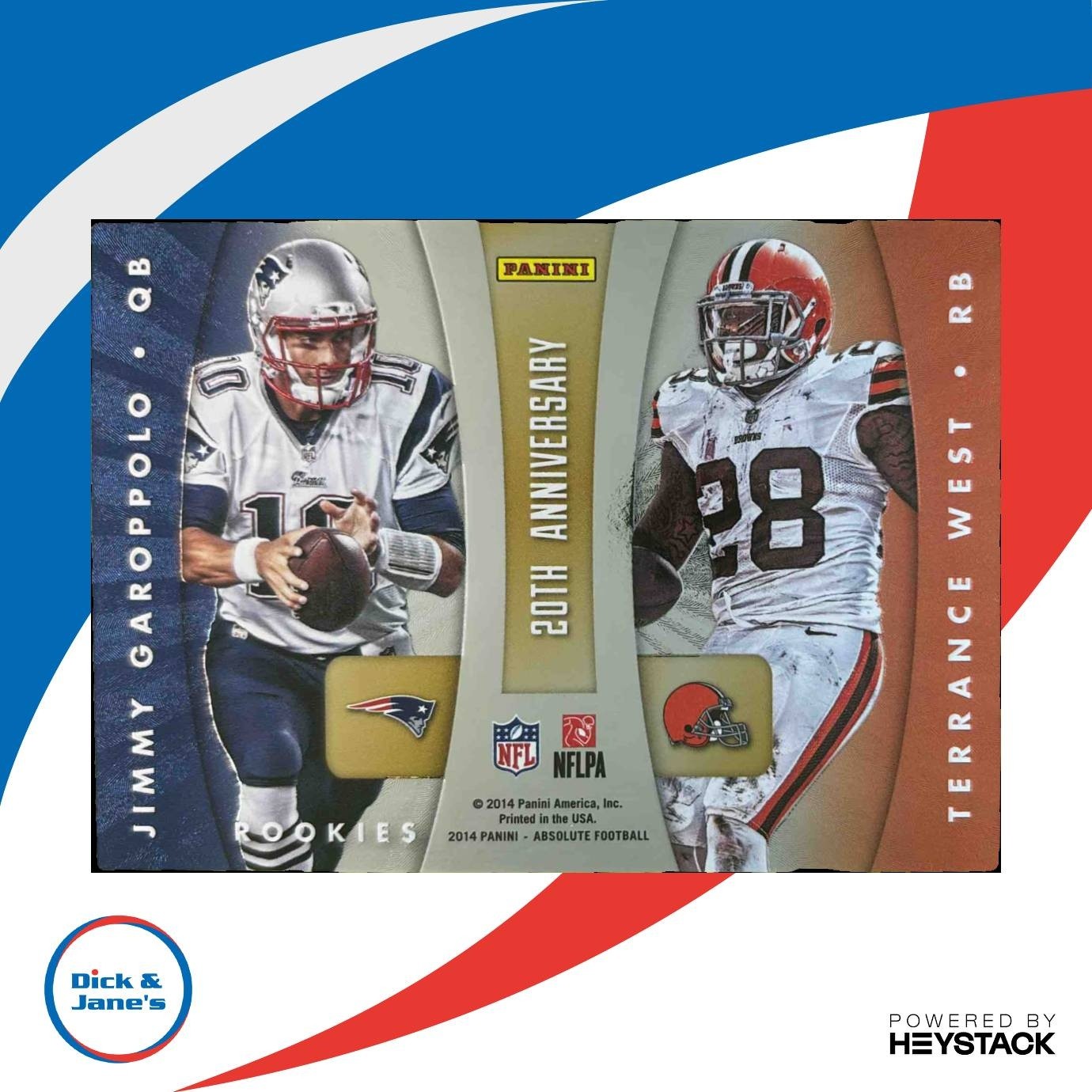 2014 Panini Absolute Derek Carr Terrance West Blake Bortles Jimmy Garoppolo Quad - Sports Cards
