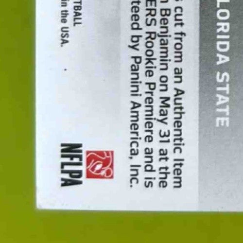 2014 Panini Contenders Kelvin Benjamin Rookie Ticket Swatches RC Panthers - Sports Cards