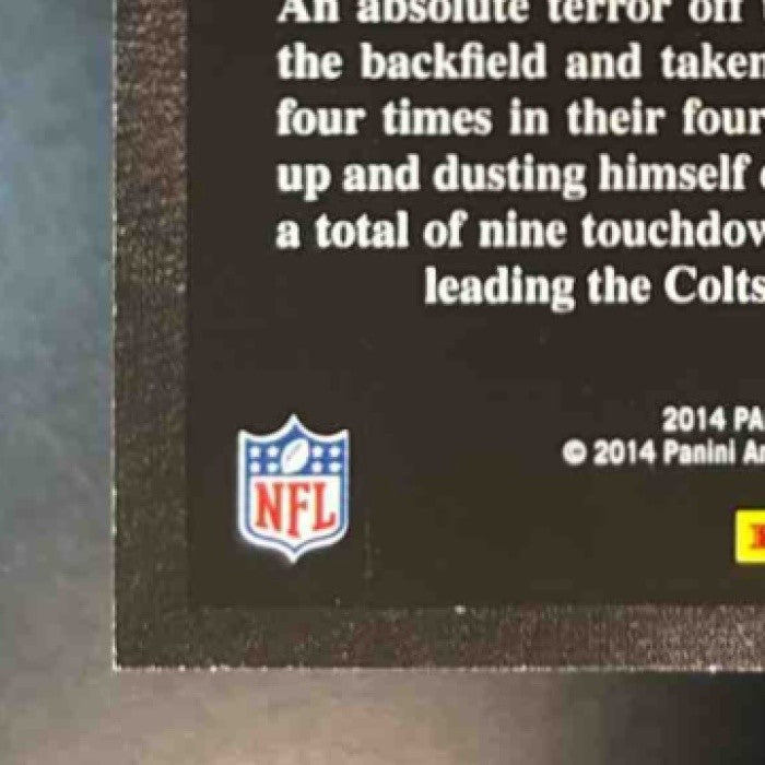 2014 Panini Elite Andrew Luck J.J. Watt Face 2 Houston Texans Indianapolis Colts - Sports Cards