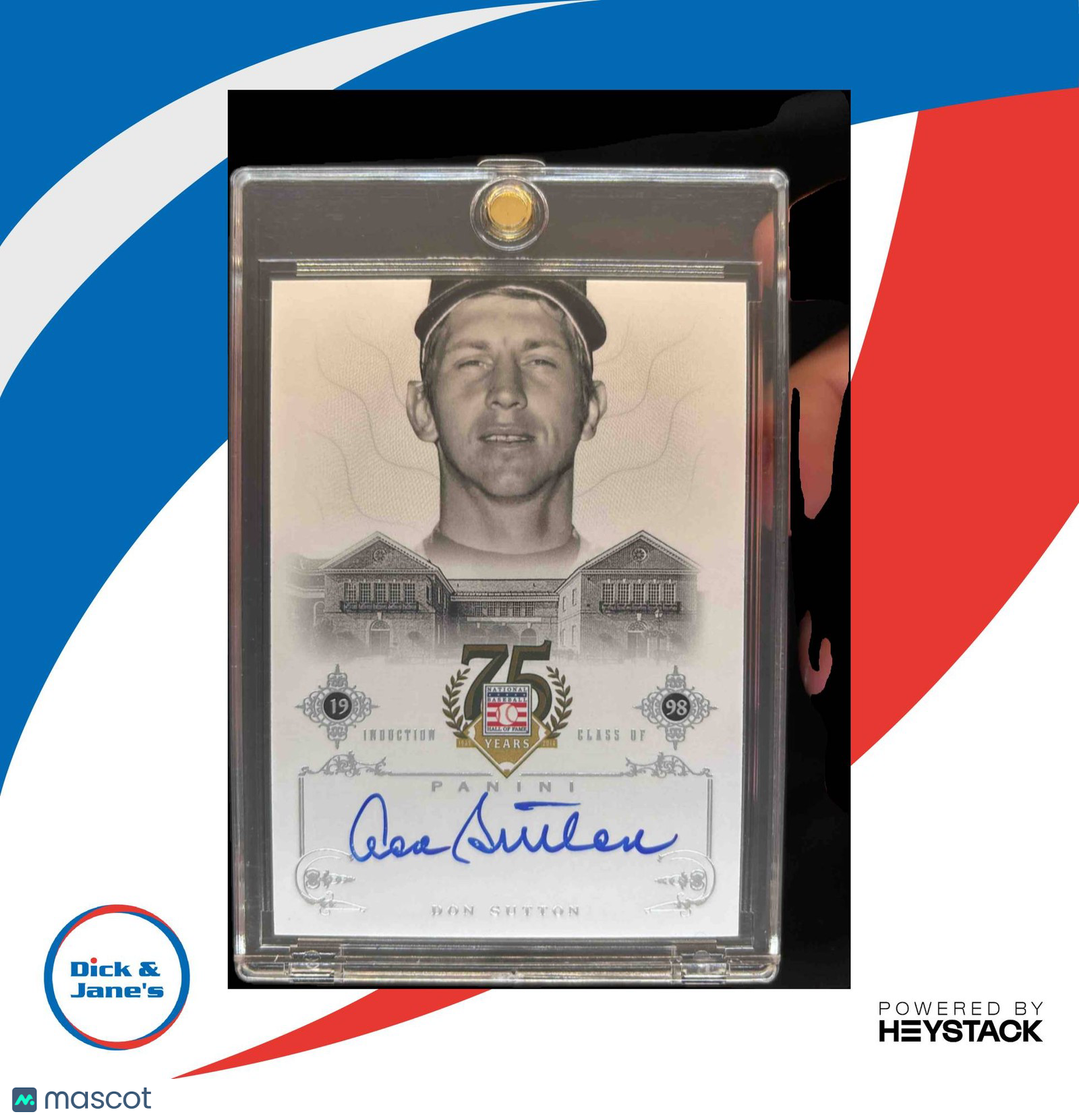 2014 Panini Hall of Fame 75th Don Sutton Signatures #18 Auto Los Angeles Dodgers - Sports Cards