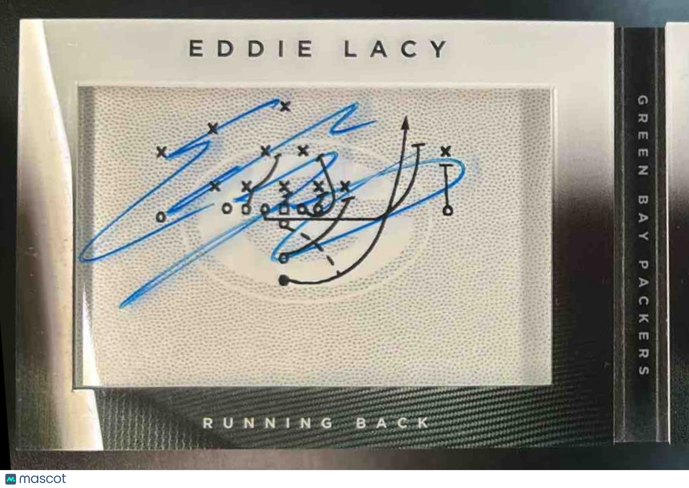2014 Panini Playbook Eddie Lacy Booklet Auto /5 #PBS-EL Auto Green Bay Packers - Sports Cards
