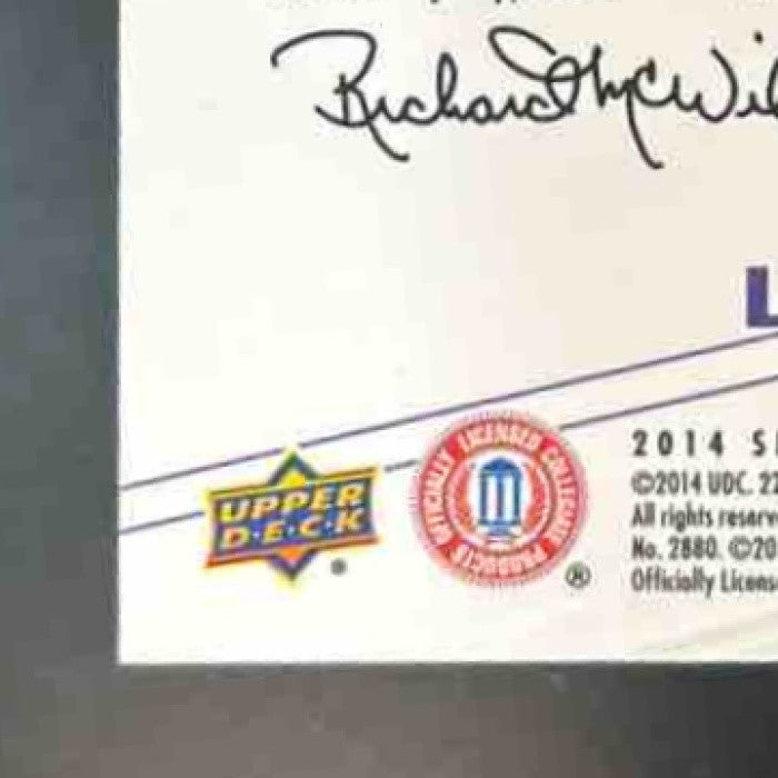 2014 SP Authentic Zach Mettenberger Auto #195 RC LSU Tigers - Sports Cards