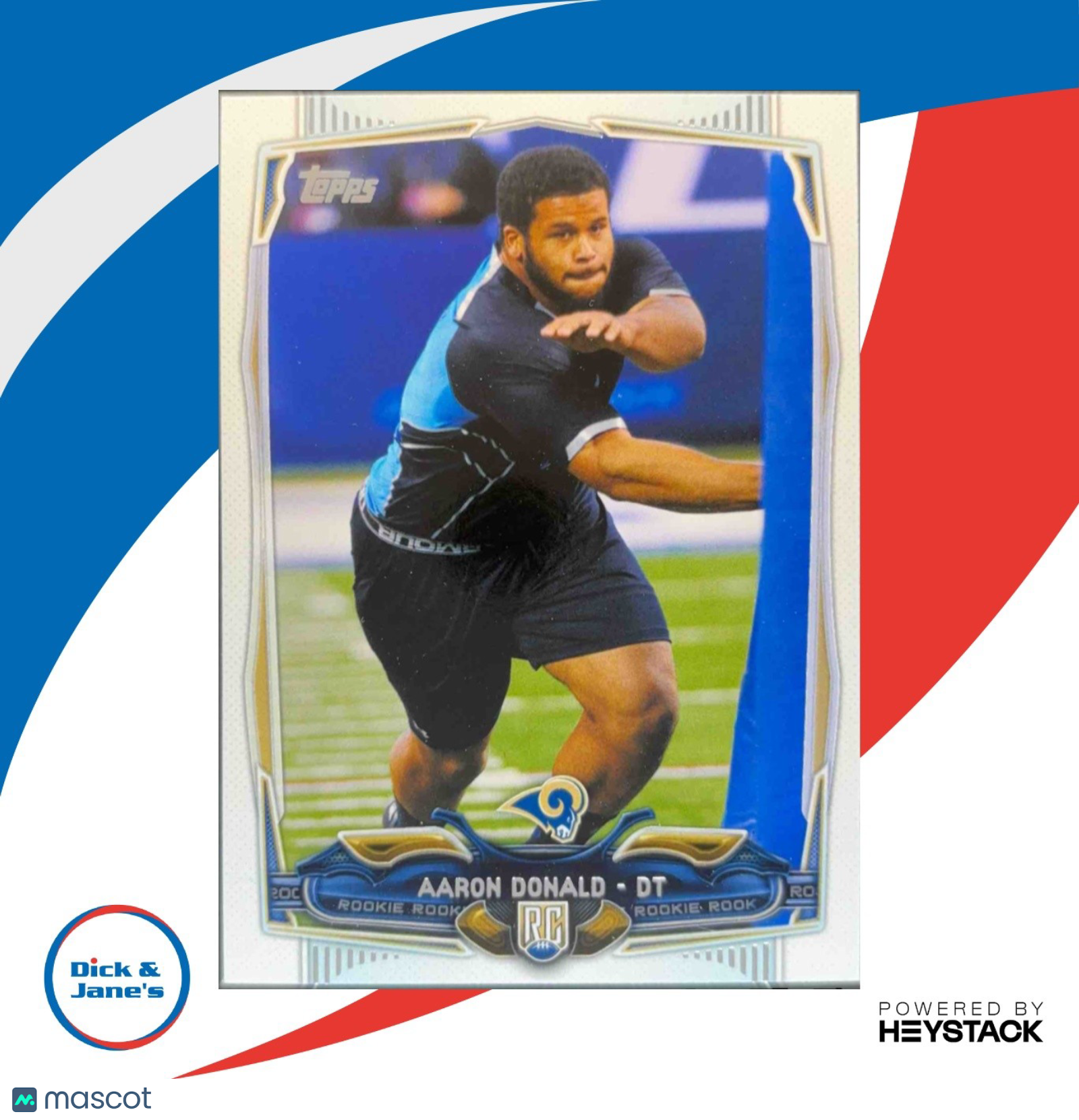 2014 Topps #424 Aaron Donald - RC St. Louis Rams Rookie Card - Sports Cards