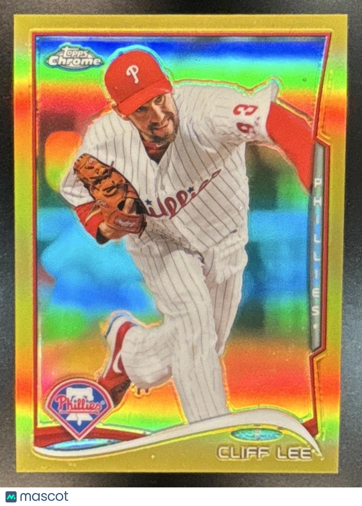 2014 Topps Chrome Cliff Lee Gold Refractor /50 #37 Philadelphia Phillies - Sports Cards