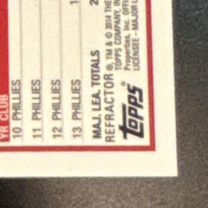 2014 Topps Chrome Domonic Brown Gold Refractor /50 #153 Philadelphia Phillies - Sports Cards