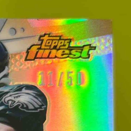 2014 Topps Finest Jordan Matthews Rookie Patch Auto Gold Refractor /50 Eagles - Sports Cards