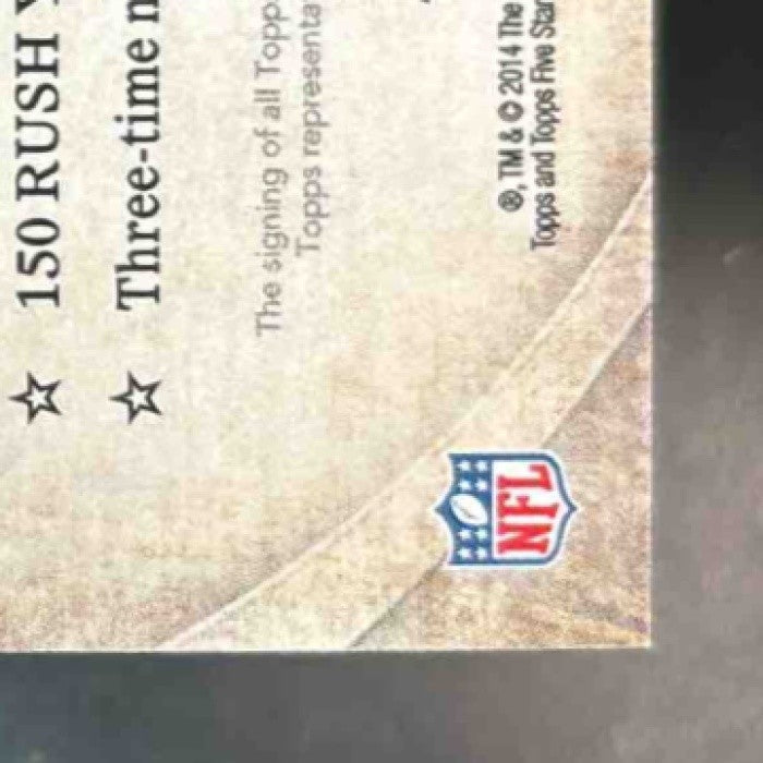 2014 Topps Five Star Eddie Lacy #FSA-EL Auto Green Bay Packers - Sports Cards