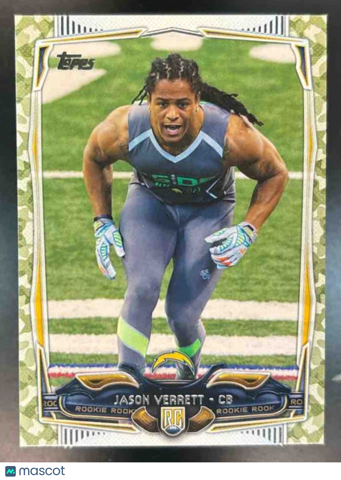 2014 Topps Jason Verrett Camo /399 #369 RC San Diego Chargers - Sports Cards