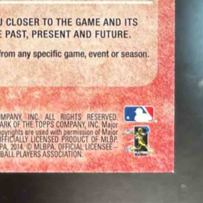 2014 Topps Mini Bryce Harper Relics #MR-BHA Washington Nationals - Sports Cards