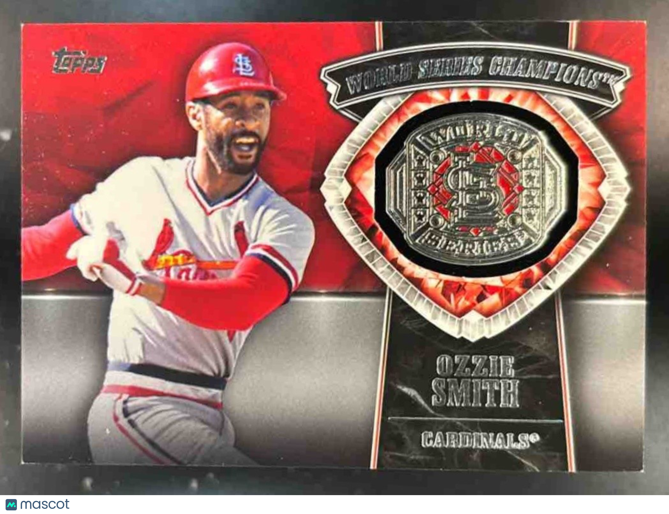2014 Topps Update Ozzie Smith World Series Rings Silver St. Louis Cardinals - Sports Cards