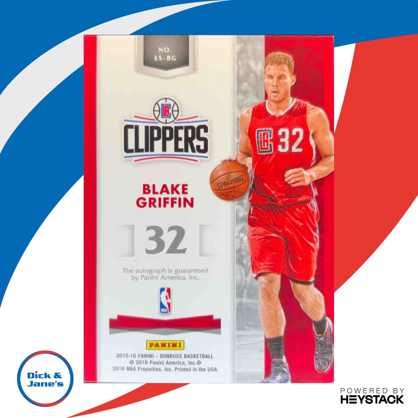 2015-16 Donruss Blake Griffin Elite Signatures 9/49 Auto Los Angeles Clippers - Sports Cards