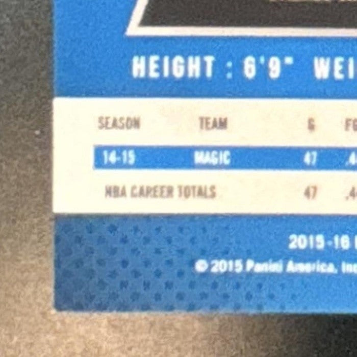 2015-16 Panini Prizm Aaron Gordon Light Blue Prizms /199 #166 Orlando Magic - Sports Cards