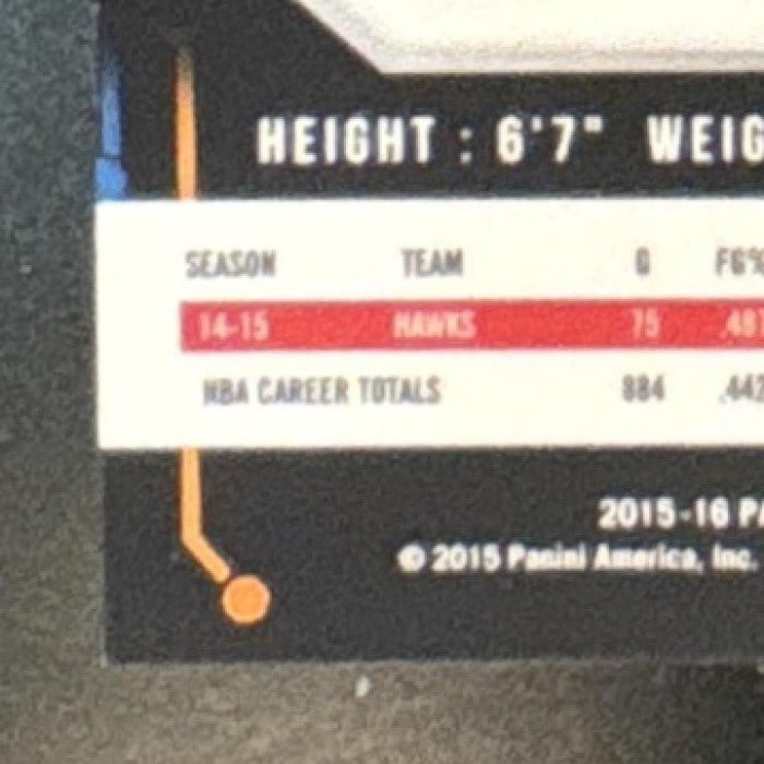 2015-16 Panini Prizm Kyle Korver Ruby Wave Prizms /350 #360 Atlanta Hawks - Sports Cards