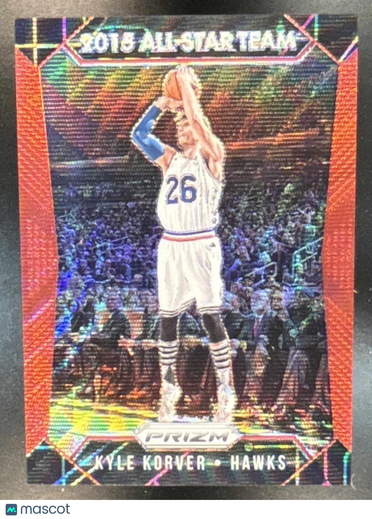 2015-16 Panini Prizm Kyle Korver Ruby Wave Prizms /350 #360 Atlanta Hawks - Sports Cards