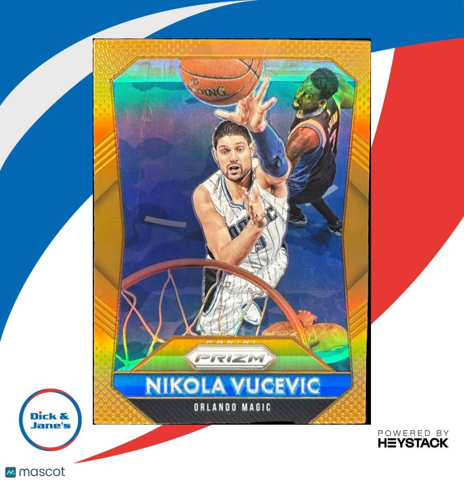 2015-16 Panini Prizm Nikola Vucevic Orange Prizms 33/65 #196 Orlando Magic - Sports Cards